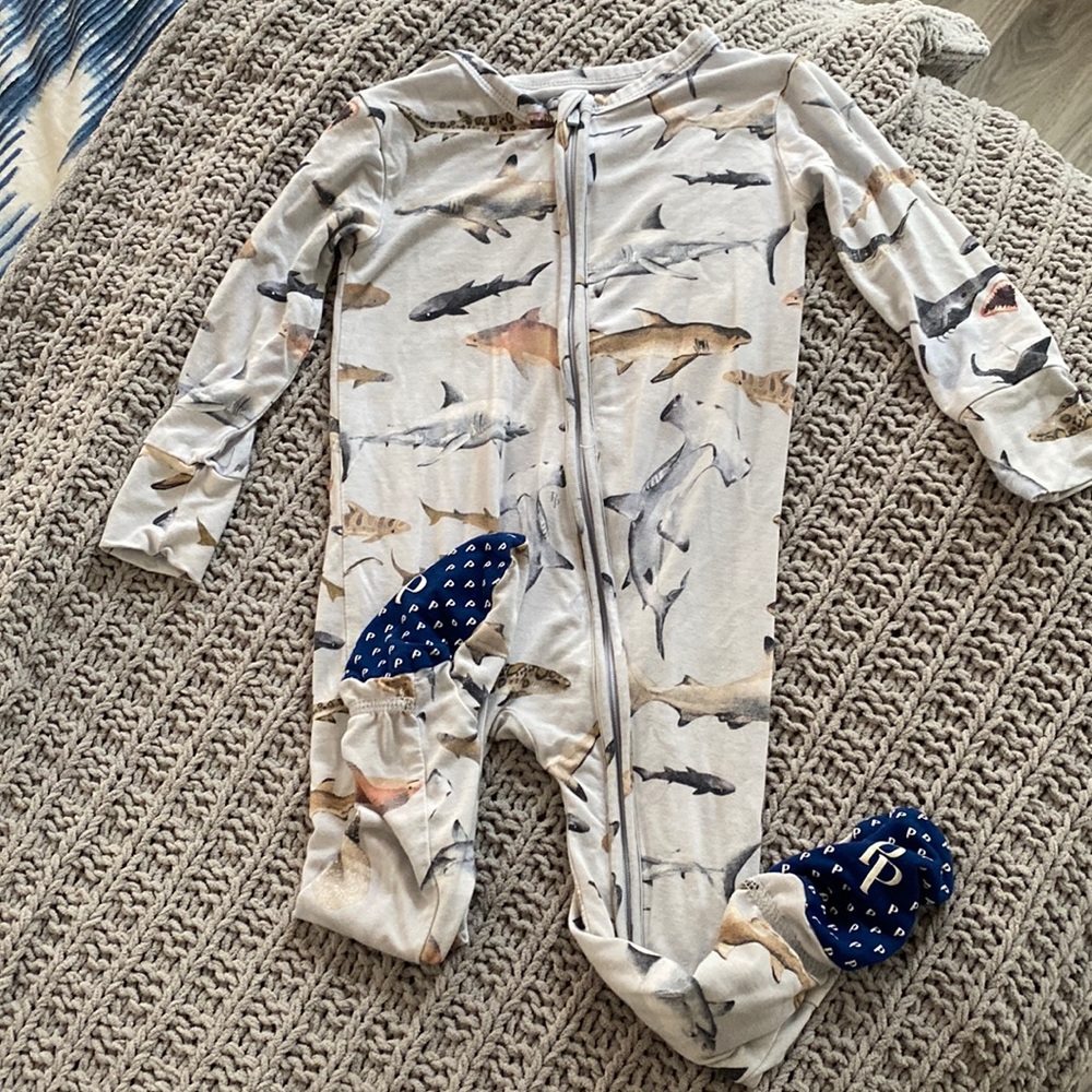 Posh Peanut shark pajamas